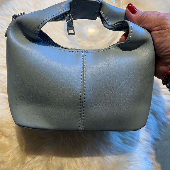 Honey Blue Snap Top Handle Bag - Picture 5 of 12